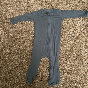 Caden lane 9-12 months dusty blue footsie